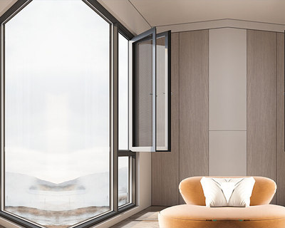 110极窄断桥窗纱一体(双内开B款)