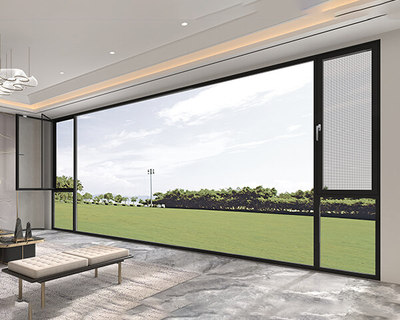 110极窄断桥窗纱一体(双内开)