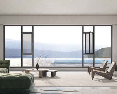 118断桥窗纱一体平开窗