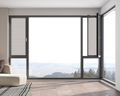 108断桥系统窗(平框双内开)